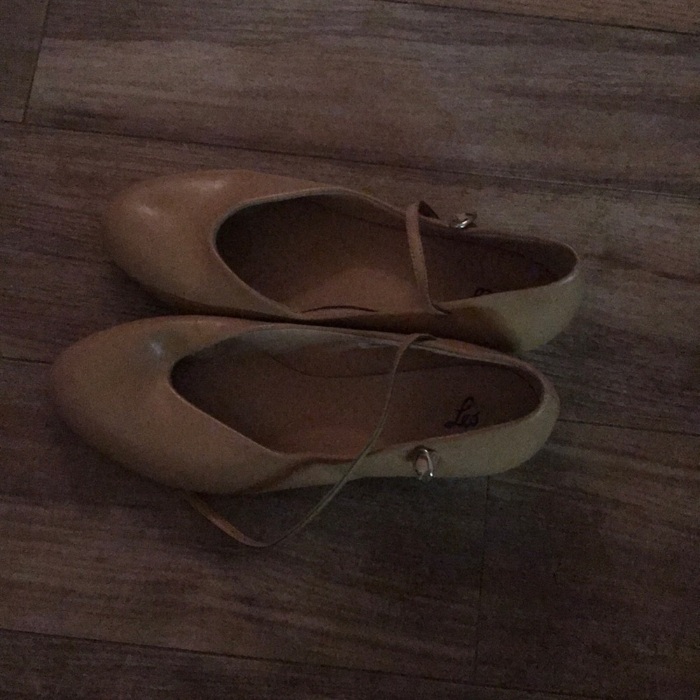Nude character dance shoes